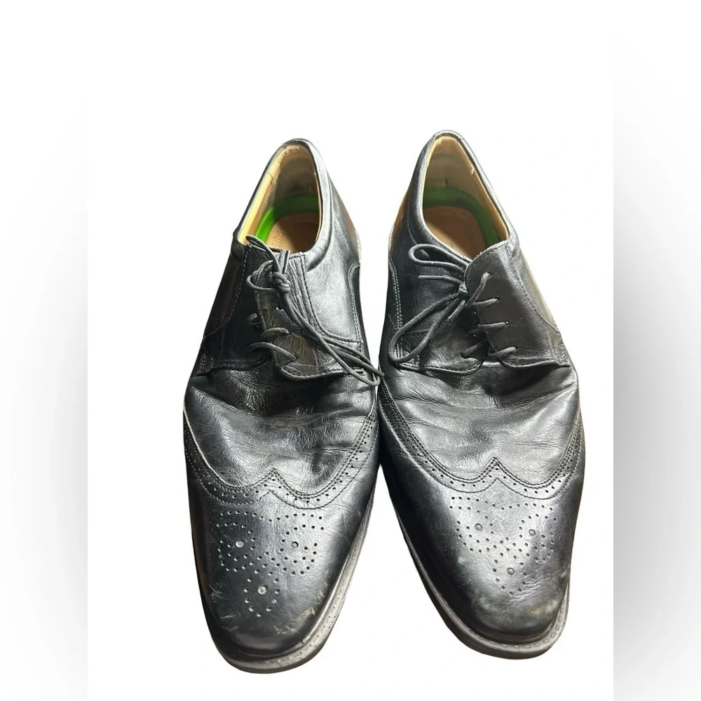 Florsheim Black Leather Men's Shoes Size 11.5 (Used - Good Condition)